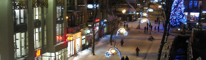 Krupowki by night